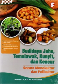 Budidaya jahe, temulawak, kunyit, dan kencur: secara monokultur dan polikultur