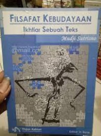 Filsafat Kebudayaan: Ikhtiar Sebuah Teks