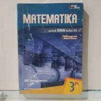 Matematika untuk SMA kelas XII Program ilmu Alam